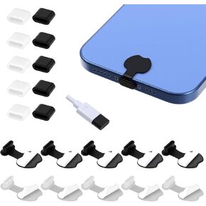20 قطعة من سدادات الغبار ذاتية اللصق من النوع C، غطاء غطاء USB-C، غطاء منفذ الشحن من النوع C متوافق مع أي قابس غبار لمنافذ شحن USB-C in Kuwait
