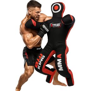 دمية تصارع للمصارعة، BJJ، الجودو، الكاراتيه، تدريب جيو جيتسو، الكبار، دمى تدريب الشباب - غير مملوءة (أحمر) in Kuwait