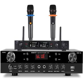 Stereo Receivers Home Audio Amplifier,5.1 Channel Amplifier with Bluetooth 5.0,8K HDMI ARC, Optical/Coaxial, USB,Subwoofer Output 8 DSP Modes for Home,Karaoke,Theater Speakers (No Dolby/DTS) in Saudi Arabia