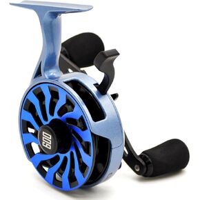 Snow Storm 600 Inline Ice Fishing Reel, High Line Capacity, 8 Button Magnetic Drop Speed Control System, 3.0:1 Gear Ratio, 6.2 OZ Lightweight Graphite Frame with CNC-Machined Aluminum Spool in Kuwait