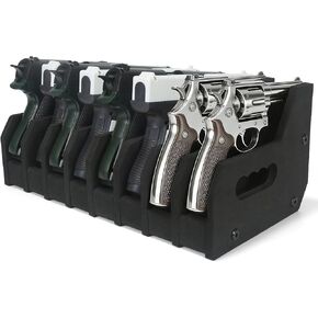 8 Slots Foam Pistol Rack for Gun Safe,Gun Storage Solutions,Pistols Holder Storage Organizer,Pistol Brace Display Stand in Saudi Arabia