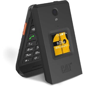 هاتف Unifone S22 الذكي القابل للطي (16 جيجابايت) شاشة لمس 2.8 بوصة هاتف خلوي متين Android 11، IP68 مقاوم للماء، فتحة نانو واحدة 4G LTE GSM، متوافق مع T-Mobile، AT&T (أسود) in Kuwait