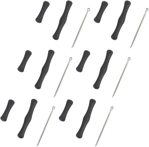 CRASPIRE 6 Sets Bow String Finger Guard Archery Finger Protection Column Black Silicone Recurve Bowstring Longbows Needle Tab Savers Sets for Hunting Shooting Archery Recurve Bow Protection in Saudi Arabia