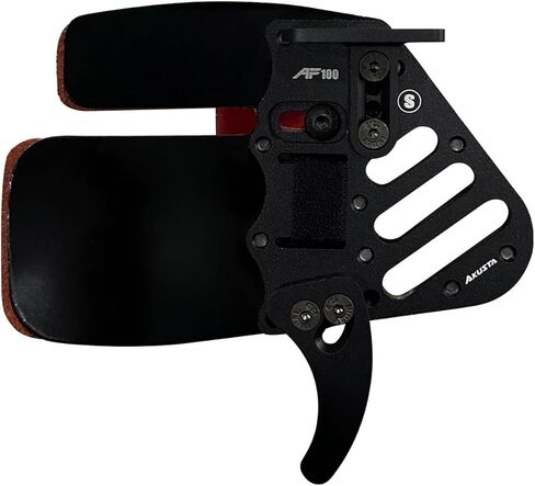 DEERACE Archery Finger Tab Genuine Leather with Aluminum Plate Adjustable Finger Guard, Protective Gear for Recurve Bow in Kuwait