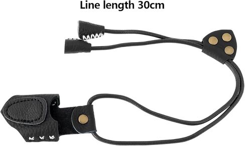 1PC Archery Thumb Ring PU Leather Thumb Guard Ring with Rope Length 30cm for Novice Archers Archery Competition Training Black in Saudi Arabia