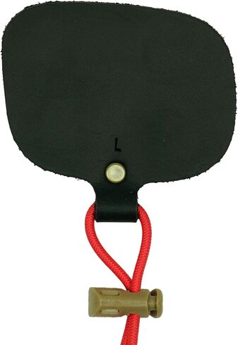3-Under Finger Tab – Single Layer Leather for Clean Release & String Feel - Handmade in The USA in Saudi Arabia