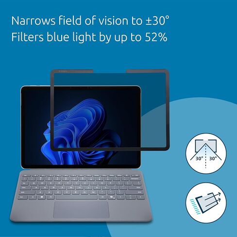 شاشة الخصوصية المغناطيسية Kensington لجهاز Surface Pro 12 بوصة 2025، واقي شاشة مرشح الخصوصية MagPro™ Elite القابل للإزالة لجهاز Microsoft Surface وشاشة اللمس وقلم Surface K51721WW in Saudi Arabia