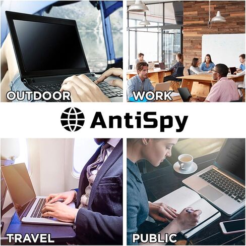 AntiSpy Privacy Screen incl. Camera Cover for MacBook Pro 15 inch | Magnetic Privacy Filter for Mac | 2016-2017 - 2018 – 2019-2020 | Apple Laptop Privacy Screen Protector – Anti-Glare Filters in Saudi Arabia