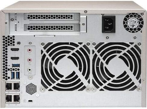وحدة تخزين QNAP Turbo NAS TVS-673e NAS، AMD RX-421BD، 64 جيجابايت DDR4، 4 تيرابايت SSD للتخزين فائق السرعة، 48 تيرابايت HDD، رسومات Radeon R7، RAID، نظام التشغيل QTS 4.3 in Saudi Arabia