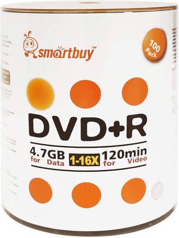 Smartbuy 4.7gb/120min 16x DVD+R Logo Top Blank Data Video Recordable Media Disc (3000-Disc) in Saudi Arabia