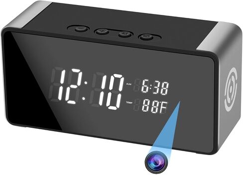 كاميرا مراقبة صغيرة لاسلكية واي فاي، كاميرا مراقبة عالية الدقة 4K/2K/1080P لدعم سلامة المنزل 5G&2.4G مع رؤية ليلية واكتشاف الحركة، التحكم في التطبيق مع تخزين SD in Kuwait