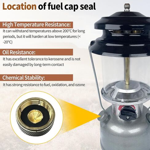 NO.3 Fuel Cap Seals Replacement for Coleman Lanterns Vintage Stoves, Fits Coleman Lantern Parts (12 Pack) in Saudi Arabia