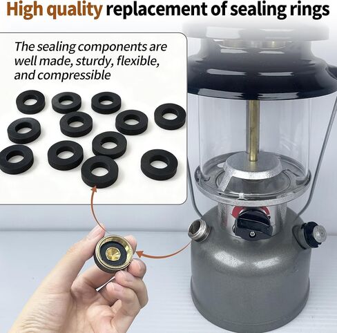 NO.3 Fuel Cap Seals Replacement for Coleman Lanterns Vintage Stoves, Fits Coleman Lantern Parts (12 Pack) in Saudi Arabia