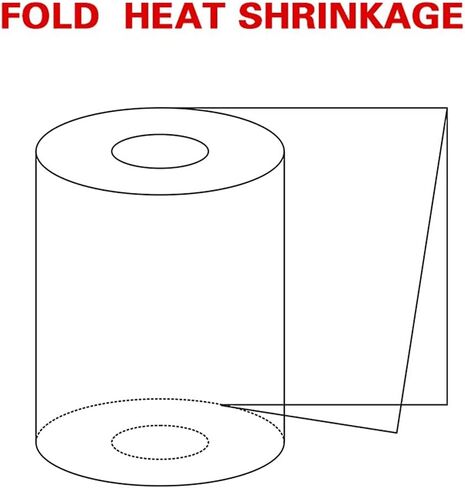 1pcs Heat Shrink Bags Clear Membrane, Plastic Cosmetic Packaging Bag Plastic Shrinkable Pouch Material High Transparency(65cmx10m) in Saudi Arabia