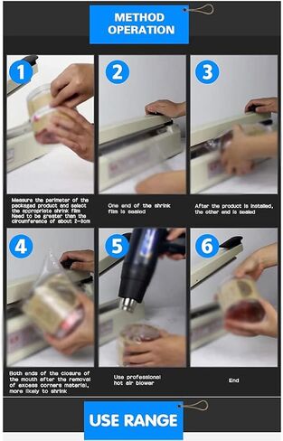 1pcs Heat Shrink Bags Clear Membrane, Plastic Cosmetic Packaging Bag Plastic Shrinkable Pouch Material High Transparency(65cmx10m) in Saudi Arabia