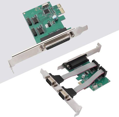 بطاقة توسيع PCI لسطح المكتب، PCIE إلى 2 بطاقة تسلسلية +1 بطاقة منفذ متوازي، بطاقة محول منفذ LPT، دعم DOS، 8/7 / Vista / / 2000 / Server in Kuwait