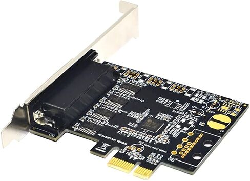 بطاقة المنفذ التسلسلي PCI-E Pcie إلى 4 منفذ تسلسلي 9-Pin بطاقة توسيع التحكم الصناعي 4-Port AX99100 مع كابل in Kuwait