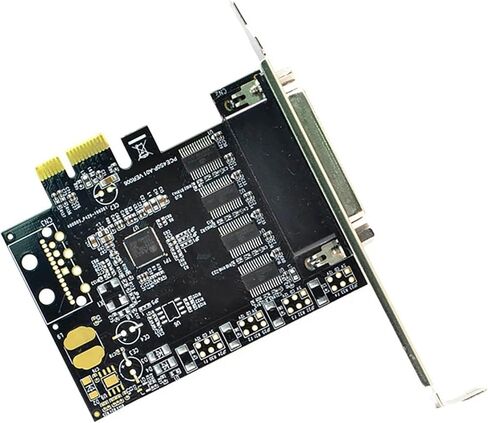 بطاقة المنفذ التسلسلي PCI-E Pcie إلى 4 منفذ تسلسلي 9-Pin بطاقة توسيع التحكم الصناعي 4-Port AX99100 مع كابل in Kuwait