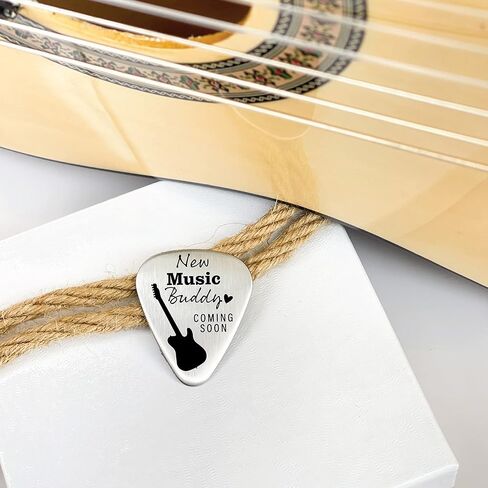 Pregnancy Announcement to Husband Pregnancy Boyfriend Gift New Music Buddy Coming Soon Guitar Pick Pregnancy Announcement Gift For Family ST-BUDDY-PICK in Saudi Arabia