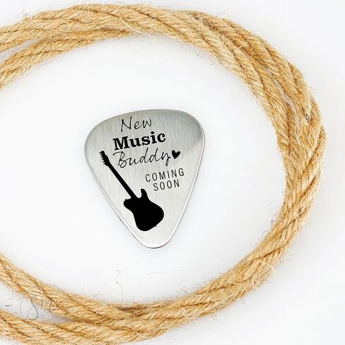 Pregnancy Announcement to Husband Pregnancy Boyfriend Gift New Music Buddy Coming Soon Guitar Pick Pregnancy Announcement Gift For Family ST-BUDDY-PICK in Saudi Arabia