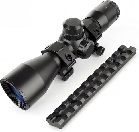 نطاق بندقية Persei 4x32 خفيف الوزن ومدمج 1 بوصة نطاق صيد شبكاني ميل دوت مع قضيب Ruger 10/22 Picatinny in Kuwait