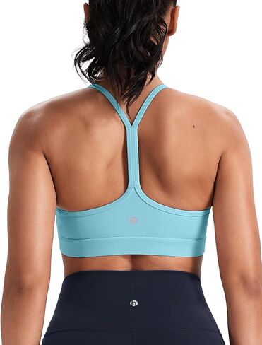 HeyNuts to Freest Womens Y Back Sports Bra, Spaghetti Strap Racerback Low Impact Workout Yoga Tops Padded A-C Cups *Updated in Saudi Arabia
