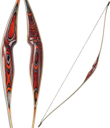 58" Laminated Recurve Bow,Amercian Hunting Bow Archery Bow 20-60lbs in Saudi Arabia
