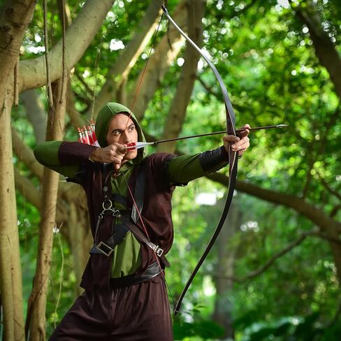 58" Laminated Recurve Bow,Amercian Hunting Bow Archery Bow 20-60lbs in Saudi Arabia