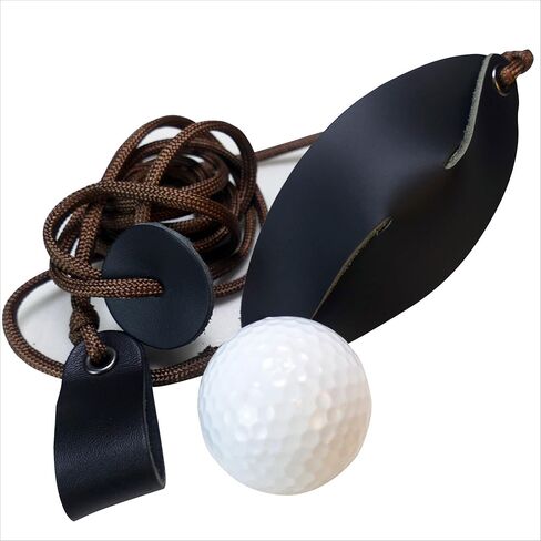 Shepherd Sling Handmade Leather Throwing Old-Fashioned Slingshot Rock Sling Dog Ball Launcher Ball Thrower Dog Tennis Ball Launcher in Saudi Arabia