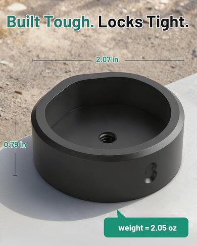 Starlink Mini Tripod محول تركيب 1/4 "-20 جبل الألومنيوم الخيوط لتركيب الأنابيب المسطحة والمشبك RV رحلة الطريق السفر استخدام in Saudi Arabia