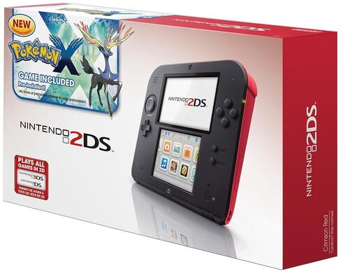 Nintendo 2DS Crimson Red مع لعبة Pokémon X المثبتة مسبقًا (متجددة) in Saudi Arabia