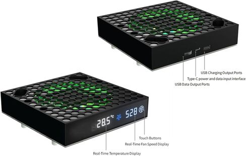 مروحة تبريد مع سرعة مروحة أوتوماتيكية قابلة للتعديل حسب درجة الحرارة وأداء شاشة LED للتبريد in Saudi Arabia