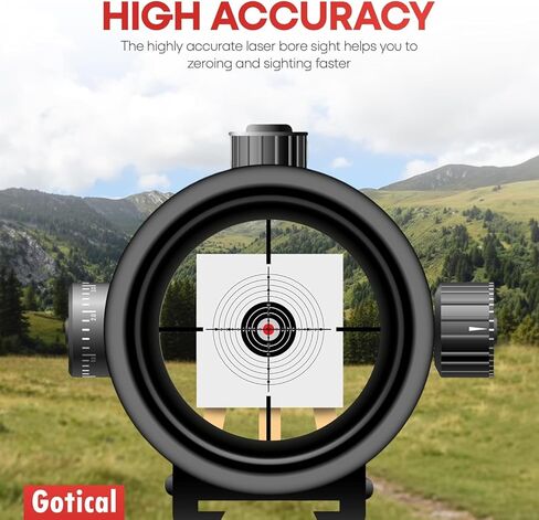 GOTICAL 12 Gauge Laser Bore Sight, Shotgun Laser Sight 12 Gauge is Ideal for Long & Short Range with 6 Batteries in Saudi Arabia