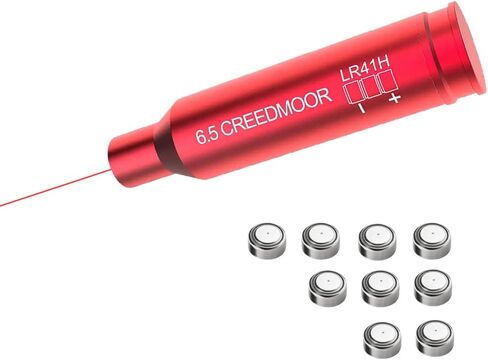 جهاز رؤية ليزر أحمر من Gotical متوافق مع خرطوشة Creedmoor 6.5، بطارية حمراء مؤكسدة من Boresighter متضمنة خرطوشة رؤية in Saudi Arabia