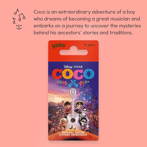 Yoto Coco - Kids Audio Card for Use with Player & Mini All–in–1 Audio Player, Screen–Free Listening with Fun Festive Music for Playtime Travel & Holiday Parties, Ages 3+ in Saudi Arabia