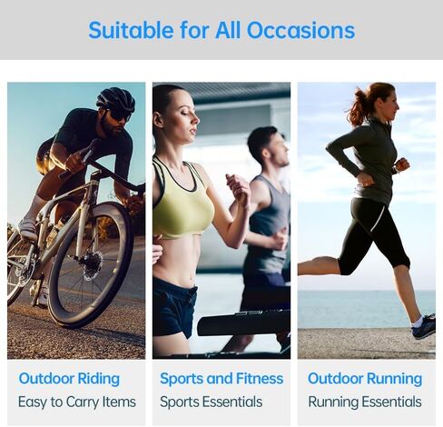 Sports Armband, Running Armband with Earphone Hole, Running Gym Universal Smartphone Arm Bag, Multifunctional Pockets for iPhone 16/15/14/13/12/11/XR in Saudi Arabia
