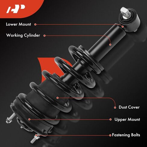 A-Premium 2Pcs Front Air Suspension Strut Shock Absorber Compatible with Chevrolet Tahoe, Suburban 1500, Avalanche & GMC Yukon, Yukon XL 1500 & Escalade, Escalade ESV, Driver and Passenger Side in Saudi Arabia