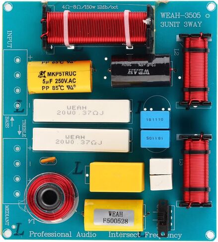 Srliya 3 Way Speaker Crossover Filter Audio Frequency Divider 300W for DIY KTV Stage Speaker in Saudi Arabia