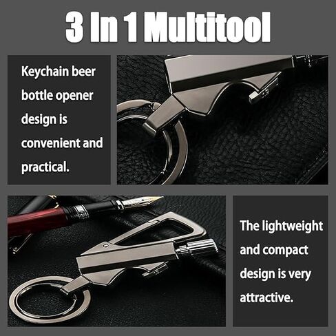 Permanent Match Infinity Lighter, Keychain Lighter with Multitool Keychain Bottle Opener in Saudi Arabia