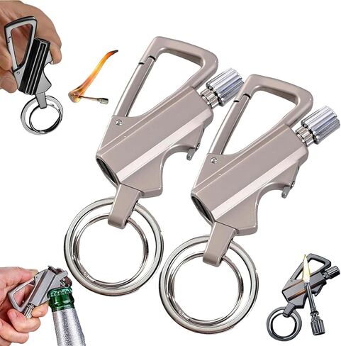 Permanent Match Infinity Lighter, Keychain Lighter with Multitool Keychain Bottle Opener in Saudi Arabia