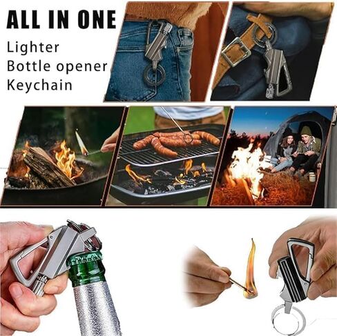 Permanent Match Infinity Lighter, Keychain Lighter with Multitool Keychain Bottle Opener in Saudi Arabia