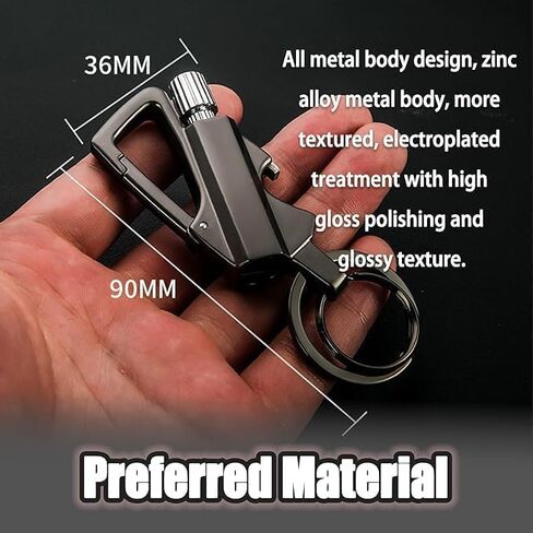Permanent Match Infinity Lighter, Keychain Lighter with Multitool Keychain Bottle Opener in Saudi Arabia