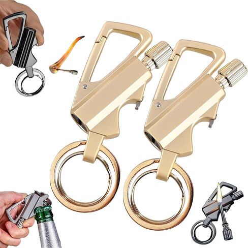 Permanent Match Infinity Lighter, Keychain Lighter with Multitool Keychain Bottle Opener in Saudi Arabia