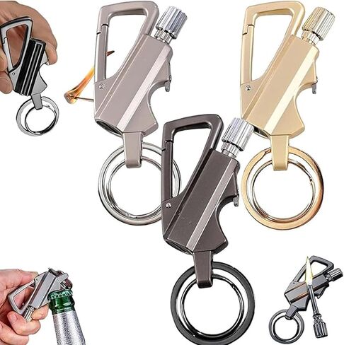 Permanent Match Infinity Lighter, Keychain Lighter with Multitool Keychain Bottle Opener in Saudi Arabia