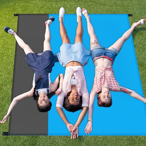 بطانية نزهة على الشاطئ في الهواء الطلق، بطانية شاطئ مقاومة للرمل من أجل 1-4 بالغين، سجادة شاطئ متينة خفيفة الوزن للسفر والتخييم والمشي لمسافات طويلة وبطانية النزهة in Saudi Arabia