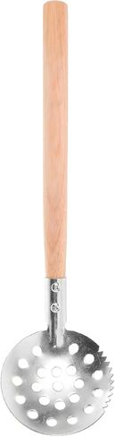 Yardwe Ice Fishing Scoop with Serrated Metal Edge and Long Wooden Handle 13.4 Inch Lightweight Ice Hole Skimmer for Outdoor Winter Fishing and Slush Removal in Kuwait