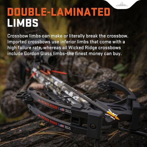 Wicked Ridge by TenPoint Warrior 400, Peak XT - 400 FPS - Uncompromising Performance Under $500 - Includes Pro-View 400 Lighted Scope, Rope Cocker & Three Match 400 Arrows in Saudi Arabia