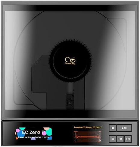 مشغل أقراص مضغوطة SHANLING EC Zero T HiFi، مشغل أقراص مضغوطة محمول مع حقيبة جلدية باللون الأرجواني، R2R DAC+أنبوب JAN6418 مزدوج، يدعم نسخ الأقراص المضغوطة، بطارية تدوم طويلاً بقدرة 5500 مللي أمبير في الساعة in Saudi Arabia