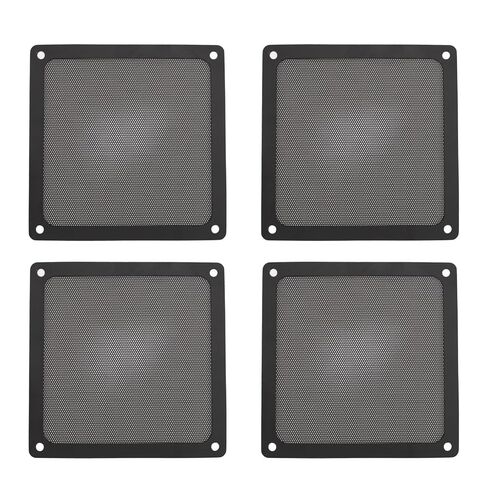 140 × 140 مم DIY PC Case مرشح شبكي للغبار، [4 عبوات] غطاء مرشح غبار ناعم PVC مع إطار مغناطيسي، غطاء حافظة PC (أسود) in Saudi Arabia