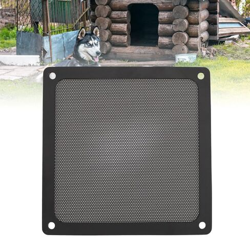 140 × 140 مم DIY PC Case مرشح شبكي للغبار، [4 عبوات] غطاء مرشح غبار ناعم PVC مع إطار مغناطيسي، غطاء حافظة PC (أسود) in Kuwait